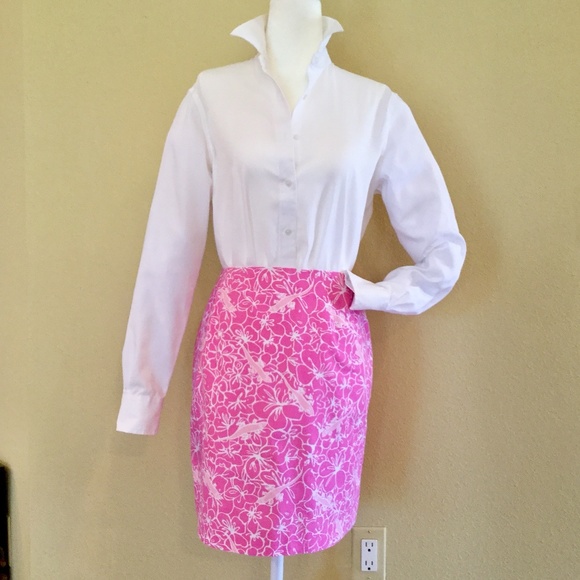 Lilly Pulitzer Dresses & Skirts - HP!! LILLY PULITZER Pink Print Skirt